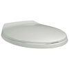 vidaXL Soft-close Toilet Seat White Oval