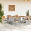 vidaXL Garden Chair 6 pcs Brown 56 x 57 x 87cm Solid Acacia wood