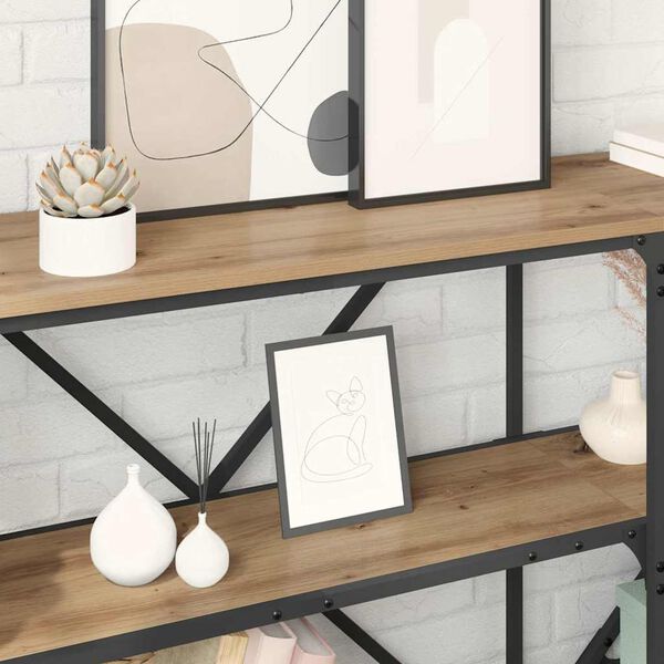 vidaXL Console Table Artisan Oak 160 x 30 x 75 cm Engineered Wood