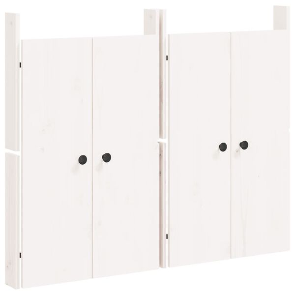 vidaXL Outdoor Kitchen Doors 2 pcs White 50x9x82 cm Solid Wood Pine