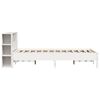 vidaXL Bookcase Bed without Mattress White 150x200 cm King Solid Wood Pine