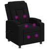 vidaXL Recliner Massage Chair Black 75 x 95 x 100 cm Fabric