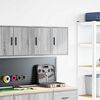 vidaXL Garage Wall Cabinets 2 pcs Grey Sonoma Engineered Wood