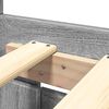 vidaXL Bed Frame with Headboard without Mattress Grey Sonoma 150x200 cm King Size