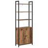 vidaXL Book Cabinet Old Wood 60 x 24 x 161 cm Engineered Wood