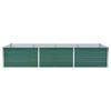 vidaXL Garden Raised Bed Galvanised Steel 240x80x45 cm Green