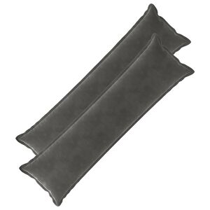vidaXL Cushion with Pillow HOUTEN 2 pcs Dark Grey Velvet