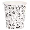 vidaXL Coffee Paper Cups 200 ml 500 pcs White and Black
