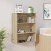 vidaXL Hanging Wall Cabinet Sonoma Oak 69.5x32.5x90 cm