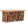vidaXL Coffee Table 100x40x47.5 cm Mixed Recycled Wood and Teak Wood