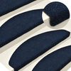 vidaXL Stair Mats Self-adhesive 5 pcs 65x21x4 cm Navy Half Round Large