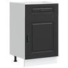 vidaXL Kitchen Base Cabinet "Kalmar" Black Engineered Wood