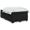 vidaXL Box Spring Bed with Mattress Black 120x200 cm Velvet