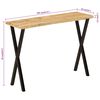vidaXL Console Table with Live Edge 105x33x76 cm Solid Wood Mango