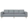 vidaXL Sofa Set Light grey Fabric