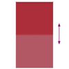 vidaXL Roller Blind Blackout Red 135x210 cm Fabric Width 131.6 cm Polyester