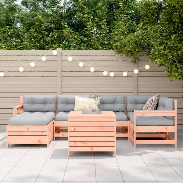 vidaXL 7 Piece Garden Sofa Set Solid Wood Douglas Fir