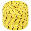 vidaXL Multipurpose Utility Rope 14 mm 25 m Yellow PP 1275 kg Max Load