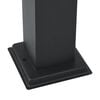 vidaXL Bollard Light with Sensor&Outlet 110 cm Black IP44