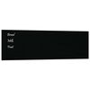 vidaXL Wall-mounted Magnetic Board Black 100x30 cm Tempered Glass
