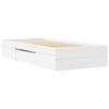 vidaXL Bed Frame without Mattress White 90x200 cm Engineered Wood