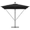 vidaXL Cantilever Banana Parasol Black 249 x 249 x 250 cm