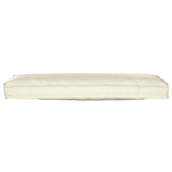 vidaXL Pallet Cushion Set 2 pcs Cream 120 x 40 x 8 cm Oxford Fbric