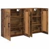 vidaXL Wall-mounted Cabinet 2 pcs Old Wood 69.5 x 34 x 90 cm