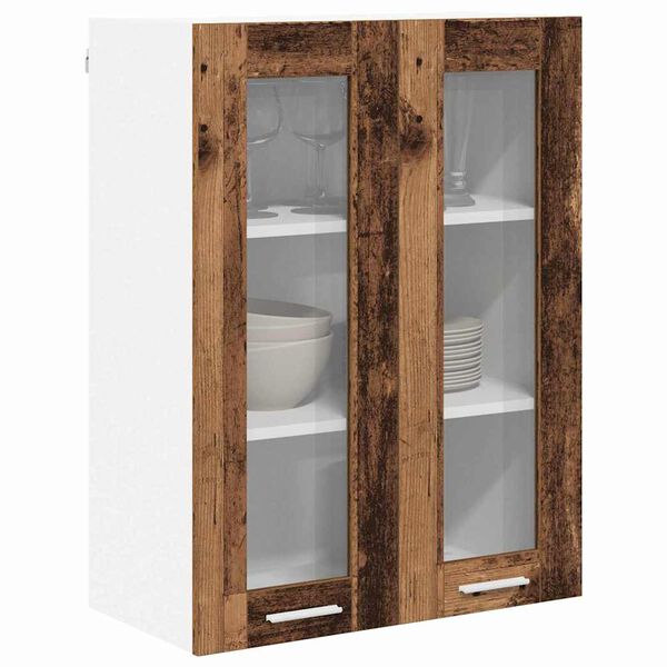 vidaXL Hanging Cabinet Old Wood 60 x 31 x 80 cm Engineered Wood