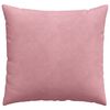 vidaXL Sofa Pillows 2 pcs Pink 45 x 45 cm Corduroy Fabric