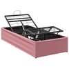 vidaXL Electric Adjustable Bed Frame Pink 200 x 70 x 33.5 cm Steel