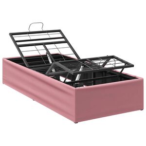 vidaXL Electric Adjustable Bed Frame Pink 200 x 70 x 33.5 cm Steel