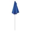 vidaXL Garden Half Parasol with Pole 180x90 cm Azure Blue