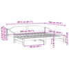 vidaXL Daybed with Trundle without Mattress 90x200 cm Solid Wood