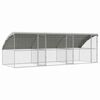 vidaXL Chicken Cage 3 pcs Silver 600 x 200 x 200 cm Galvanised Steel