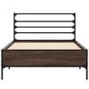vidaXL Bed Frame without Mattress Brown Oak 90x190 cm Single