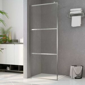 vidaXL Shower screens Silver 90 x 195 cm Glass and Aluminium