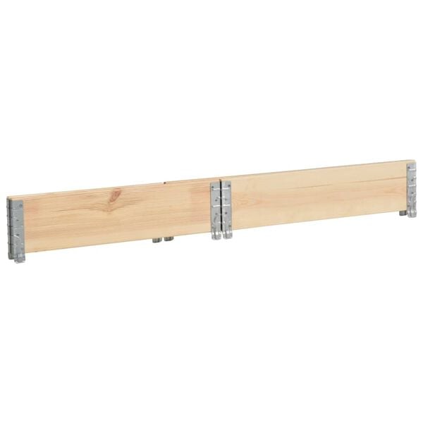 vidaXL Pallet Collar 100x100 cm Solid Pine Wood