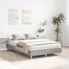 vidaXL Bed Frame No Mattress Grey Sonoma 120x200 cm Engineered Wood