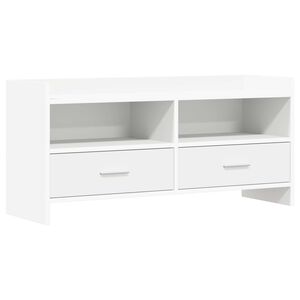 vidaXL TV Cabinet 100 x 33 x 47 cm White Engineered Wood