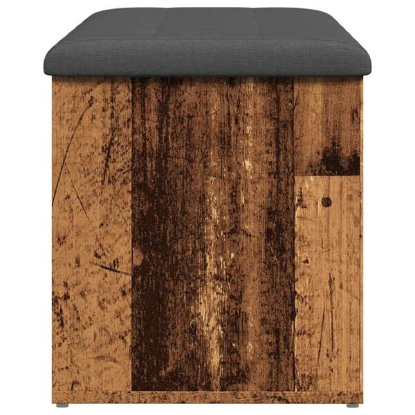 vidaXL Storage Bench Old Wood 102x42x45 cm Engineered Wood