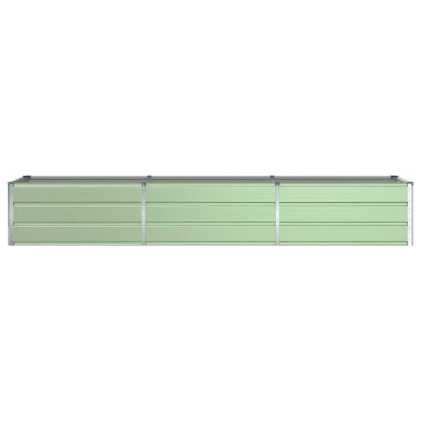 vidaXL Planter Pastel Green 290 x 50 x 45 cm Galvanised Steel