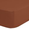 Good Morning Fitted Sheet 160x200 cm Terracotta