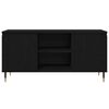 vidaXL TV Cabinet Black Oak 104 x 35 x 50 cm Engineered Wood