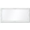 vidaXL Wall Mirror Baroque Style 120x60 cm White