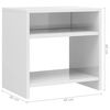 vidaXL Bedside Cabinet High Gloss White 40x30x40 cm Engineered Wood
