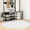 vidaXL Rug OVIEDO Short Pile Grey &Oslash; 160 cm
