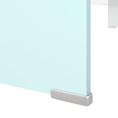 vidaXL TV Stand/Monitor Riser Glass Green 100x30x13 cm