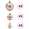 vidaXL Christmas Baubles 100 pcs Champagne and Dark Brown &Oslash;3/4/6 cm