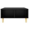 vidaXL Coffee Table Black 60x60x30 cm Engineered Wood